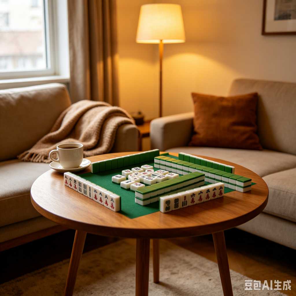 wood mahjong tiles